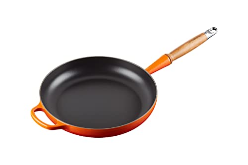 Le Creuset Signature gusseiserne Bratpfanne mit Holzgriff 28 cm Ofenrot, 20258280900422 von LE CREUSET