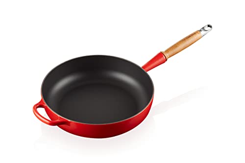 Le Creuset Signature gusseiserne Sautépfanne mit Holzgriff 28 cm Kirschrot, 20259280600422 von LE CREUSET