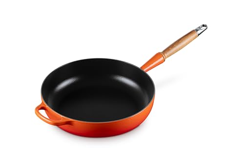 Le Creuset Signature gusseiserne Sautépfanne mit Holzgriff 28 cm Ofenrot, 20259280900422 von LE CREUSET