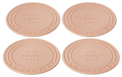 Le Creuset Silikon-Untersetzer, 4er-Set, Peche Le Creuset Silikon-Untersetzer, 4er-Set, Peche von LE CREUSET