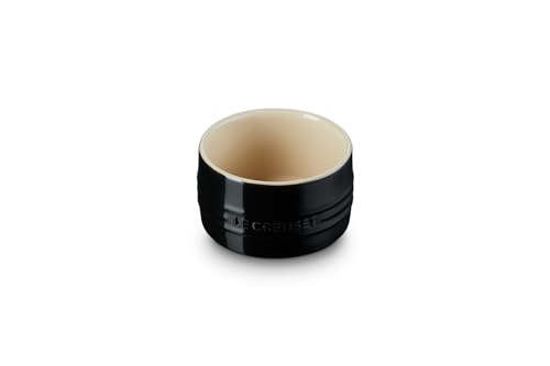 Le Creuset Stapelbares Förmchen aus Steinzeug, 200 ml, Schwarz glänzend, 70403201400099 von LE CREUSET