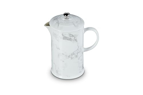 Le Creuset Steingut, französische Presse, Marmor-Kollektion, 963 ml von LE CREUSET