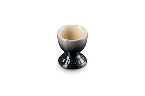 Le Creuset Steinzeug Eierbecher mit Stand-Fuß, 9 g, 5.3 x 5.3 x 5.9 cm, Flint von LE CREUSET