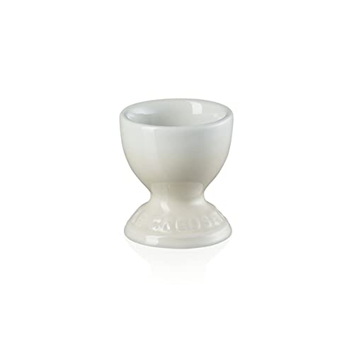 Le Creuset Steinzeug Eierbecher mit Stand-Fuß, 9 g, 5.3 x 5.3 x 5.9 cm, Meringue von LE CREUSET