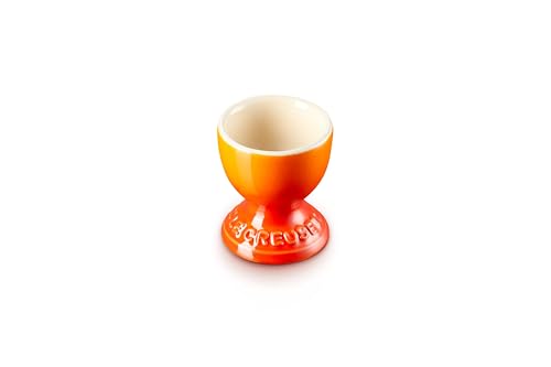 Le Creuset Steinzeug Eierbecher mit Stand-Fuß, 9 g, 5.3 x 5.3 x 5.9 cm, Ofenrot von LE CREUSET