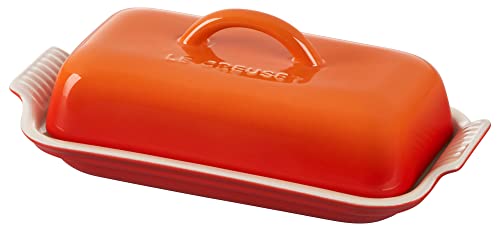 Le Creuset Steinzeug Heritage Butterdose, Flamme von LE CREUSET