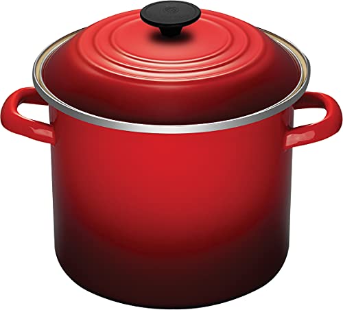 Le Creuset Suppentopf, Emaille, Stahl, 8 l, Kirschrot von LE CREUSET