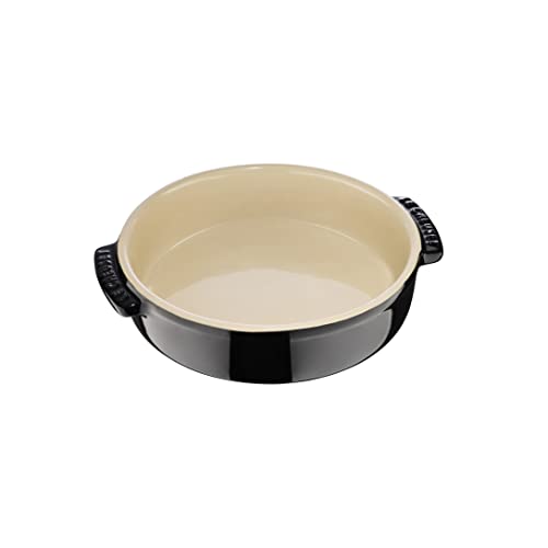 Le Creuset Tapasschale aus Steinzeug, 500 ml/ 14 cm, Schwarz glänzend, 72102141400001 von LE CREUSET