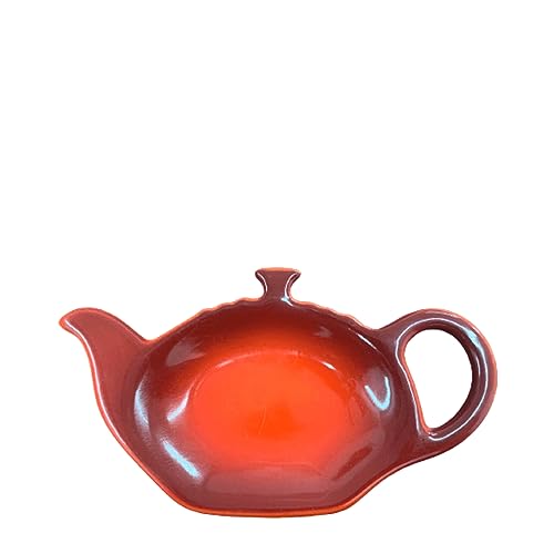 Le Creuset Teebeutelhalter, Steingut, Kirschrot von LE CREUSET