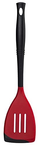 Le Creuset VE301-67 Revolution Pfannenwender mit Schlitzen, Nylon, Kirschrot (Kirschrot) von LE CREUSET