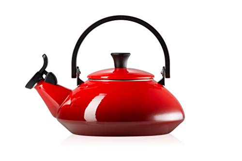 Le Creuset Zen Wasserkessel, Füllmenge: 1,6 l, Emaillierter Stahl, Kirschrot, 92009600060000 von LE CREUSET