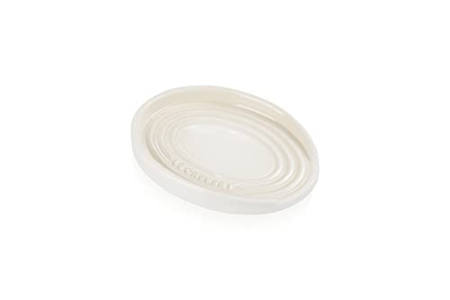 Le Creuset ovale Löffelablage aus Steinzeug, Meringue, 71507157160099 von LE CREUSET