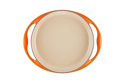 Le Creuset Gusseisen Tatin-Backform, Rund, Ø 28 cm, Für alle Herdarten inkl. Induktion geeignet, 2,6 Liter, Ofenrot, 20129280902460 von LE CREUSET