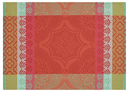 Le Jacquard Francais 23518 (2er Set) Beschichtetes Platzset Bastide Poivron 52 x 38 cm Baumwolle von LE JACQUARD FRANÇAIS