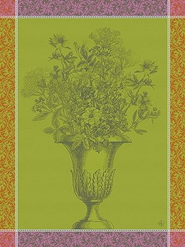 LE JACQUARD FRANÇAIS 28996 Geschirrtuch Floraison Uni Zinnia 60x80 cm Baumwolle von LE JACQUARD FRANÇAIS