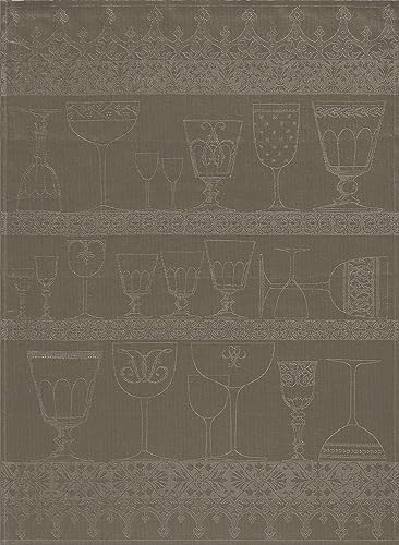 Le Jacquard Français 18346 Gläsertuch Cristal Poivregris 60x80 cm Leinen von Le Jacquard Français