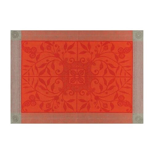 Le Jacquard Français 20086 Tischsets (2er Set) Venezia Cornaline 54X38 cm von LE JACQUARD FRANÇAIS