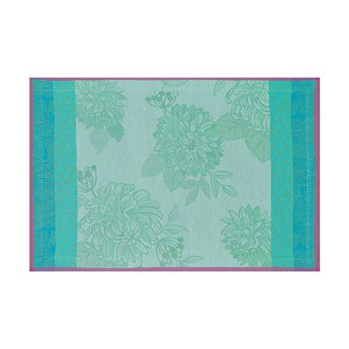 Le Jacquard Francais 23102 (2er Set) Tischsets Parfums De Bagatelle Hortensia 54X38 cm Baumwolle von LE JACQUARD FRANÇAIS