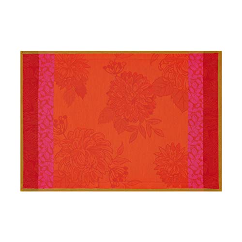 Le Jacquard Francais 23103 (2er Set) Tischsets Parfums De Bagatelle Capucine 54X38 cm Baumwolle von LE JACQUARD FRANÇAIS