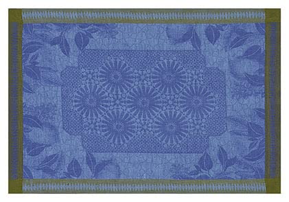 Le Jacquard Français 25192 Tischsets (2er Set) Jardin De Orient Majorelle 50X36 cm von LE JACQUARD FRANÇAIS