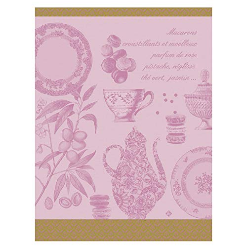 Le Jacquard Francais 26320 Geschirrtuch Macarons Rose 60 x 80 cm von LE JACQUARD FRANÇAIS