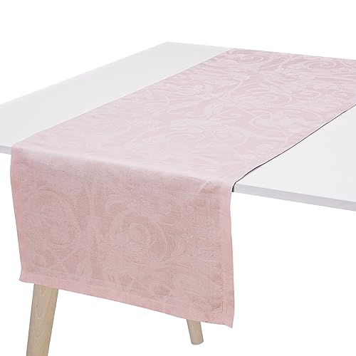 Le Jacquard Français 26727 Tischläufer Tivoli Rosepoudre 50x150 cm Leinen von LE JACQUARD FRANÇAIS