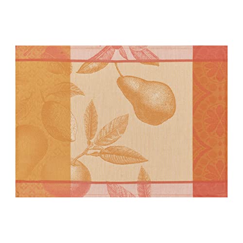 Le Jacquard Francais 27414 (2er Set) Beschichtete Tischset Arrière-pays Melon 50X36 cm Baumwolle von LE JACQUARD FRANÇAIS