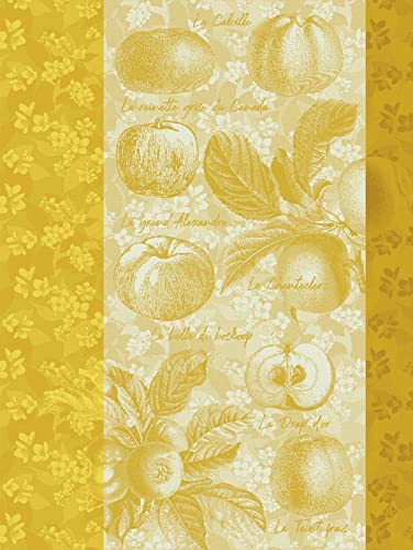 Le Jacquard Français 27509 Geschirrtuch Pommes A Croquer Golden 80X60 cm Baumwolle von LE JACQUARD FRANÇAIS