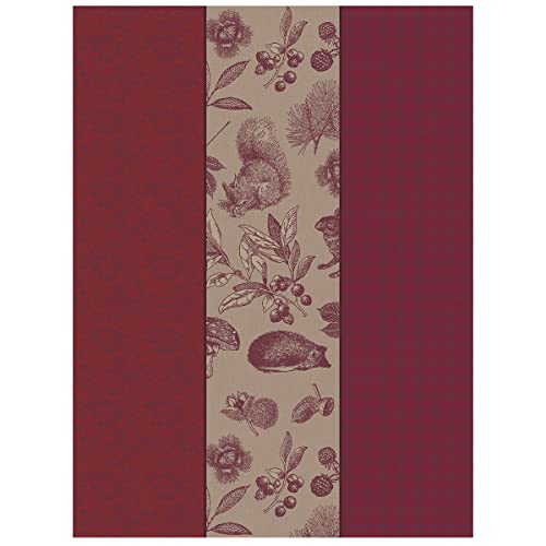 Le Jacquard Français 28122 Geschirrtuch Dans Les Bois Tryptique Airelles 80X60 cm Baumwolle von LE JACQUARD FRANÇAIS