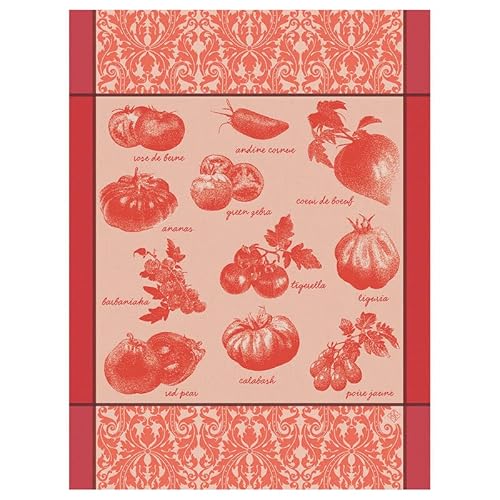 Le Jacquard Français 28546 Geschirrtuch Tomates Rouge 80X60 cm Baumwolle von LE JACQUARD FRANÇAIS