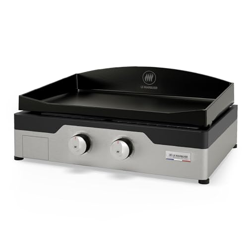 Gas-Plancha 5400 W, emaillierte Gusseisenplatte 60 x 40 cm - PLSA260D von LE MARQUIER