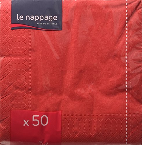 LE NAPPAGE 50 Airlaid-Servietten, 33 x 33 cm, FSC, Zellstoffwatte, 33 x 33 cm von LE NAPPAGE ARTS DE LA TABLE