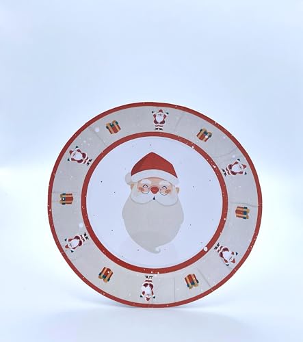 LE NAPPAGE ARTS DE LA TABLE 10 Pappteller Durchmesser 23 cm 100% Nature Papa Weihnachten von LE NAPPAGE ARTS DE LA TABLE