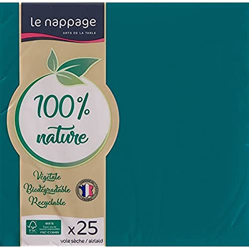 LE NAPPAGE ARTS DE LA TABLE 25 Airlaid-Servietten, 40 x 40 cm, FSC, Zellstoffwatte, 40 x 40 cm von Le Nappage