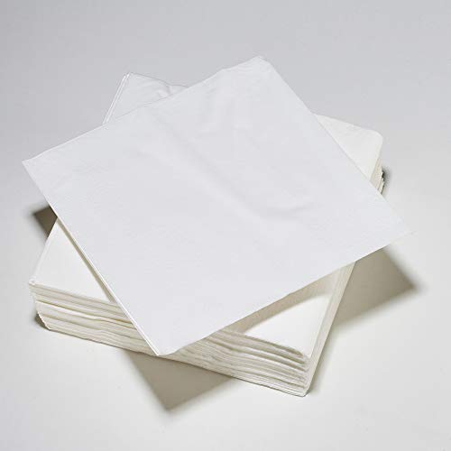 Le Napage 50 Servietten aus Watte 25 x 25 cm, 3-lagig, Weiß FSC von LE NAPPAGE ARTS DE LA TABLE