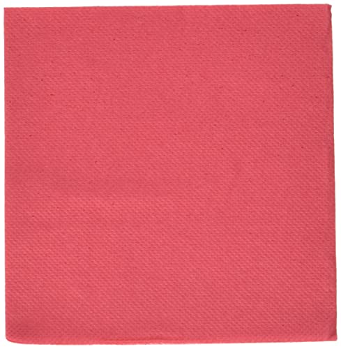 Le Nappage - Papierservietten Tex Touch - Farbe Rot - FSC®-zertifizierte Servietten - Recycelbar und biologisch abbaubar - Packung mit 50 roten Servietten Größe 24 x 24 cm von Le Nappage