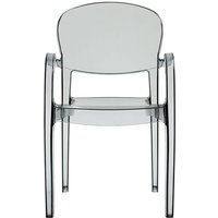 Joker Stapelbarer Sessel / Transparent Grau/ 55x54x89 von LE QUAI DES AFFAIRES