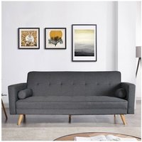 Le Quai Des Affaires - inari Schlafsofa Grau/ 208x74x86 cm von LE QUAI DES AFFAIRES