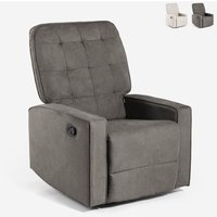 Entspannender Schaukelsessel mit 360° drehbarer Fußstütze Anita - Dunkel Grau Entspannender Schaukelsessel mit 360° drehbarer Fußstütze Anita - Dunkel Grau von LE ROI DU RELAX