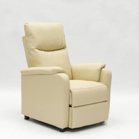 Giulia Relaxsessel mit Liegefunktion und Fußstütze aus Kunstleder Ökoleder - Beige Giulia Relaxsessel mit Liegefunktion und Fußstütze aus Kunstleder Ökoleder - Beige von LE ROI DU RELAX