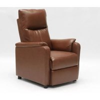 Giulia Relaxsessel mit Liegefunktion und Fußstütze aus Kunstleder Ökoleder - Braun Giulia Relaxsessel mit Liegefunktion und Fußstütze aus Kunstleder Ökoleder - Braun von LE ROI DU RELAX