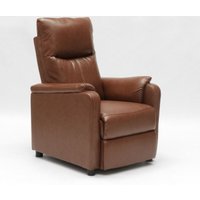 Giulia Relaxsessel mit Liegefunktion und Fußstütze aus Kunstleder Ökoleder - Braun Giulia Relaxsessel mit Liegefunktion und Fußstütze aus Kunstleder Ökoleder - Braun von LE ROI DU RELAX
