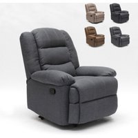 Maura Klappbarer Entspannungssessel mit Fußstütze 4 Räder - Grau Maura Klappbarer Entspannungssessel mit Fußstütze 4 Räder - Grau von LE ROI DU RELAX