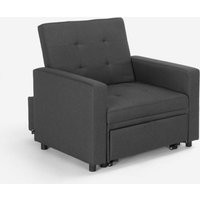 Platzsparendes modernes Design Einzelsessel Bett mit Armlehnen Brooke - Grau Platzsparendes modernes Design Einzelsessel Bett mit Armlehnen Brooke - Grau von LE ROI DU RELAX