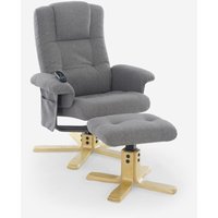 Sessel Relax ergonomisch Massage mit Heizung und Fußstütze Nairo von LE ROI DU RELAX
