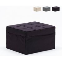 Sweet Relax Stoff Pouf Klappsessel Bett - Schwarz von LE ROI DU RELAX
