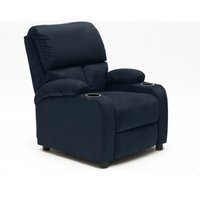 Verstellbarer Relaxsessel Fernsehsessel mit Samt-Mikrofaser-Fußstütze Laura - Blau Verstellbarer Relaxsessel Fernsehsessel mit Samt-Mikrofaser-Fußstütze Laura - Blau von LE ROI DU RELAX