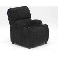 Verstellbarer Relaxsessel Fernsehsessel mit Samt-Mikrofaser-Fußstütze Laura - Schwarz Verstellbarer Relaxsessel Fernsehsessel mit Samt-Mikrofaser-Fußstütze Laura - Schwarz von LE ROI DU RELAX