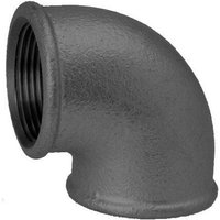 Hermann Schmidt Temperguss Winkel dn 20, 3/4' 90°, Innengewinde, schwarz von LE SANITAIRE