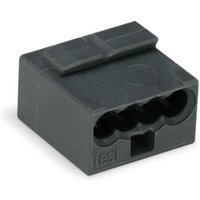 Wago - Micro-Steckklemmen 243-204, 4-polig, dunkelgrau, 100 Stück Wago - Micro-Steckklemmen 243-204, 4-polig, dunkelgrau, 100 Stück von WAGO